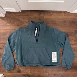 Lululemon Brushed Softstreme ribbed half zip